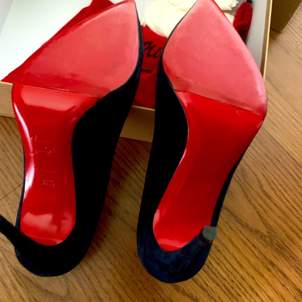 Navy Christian Louboutin heels
